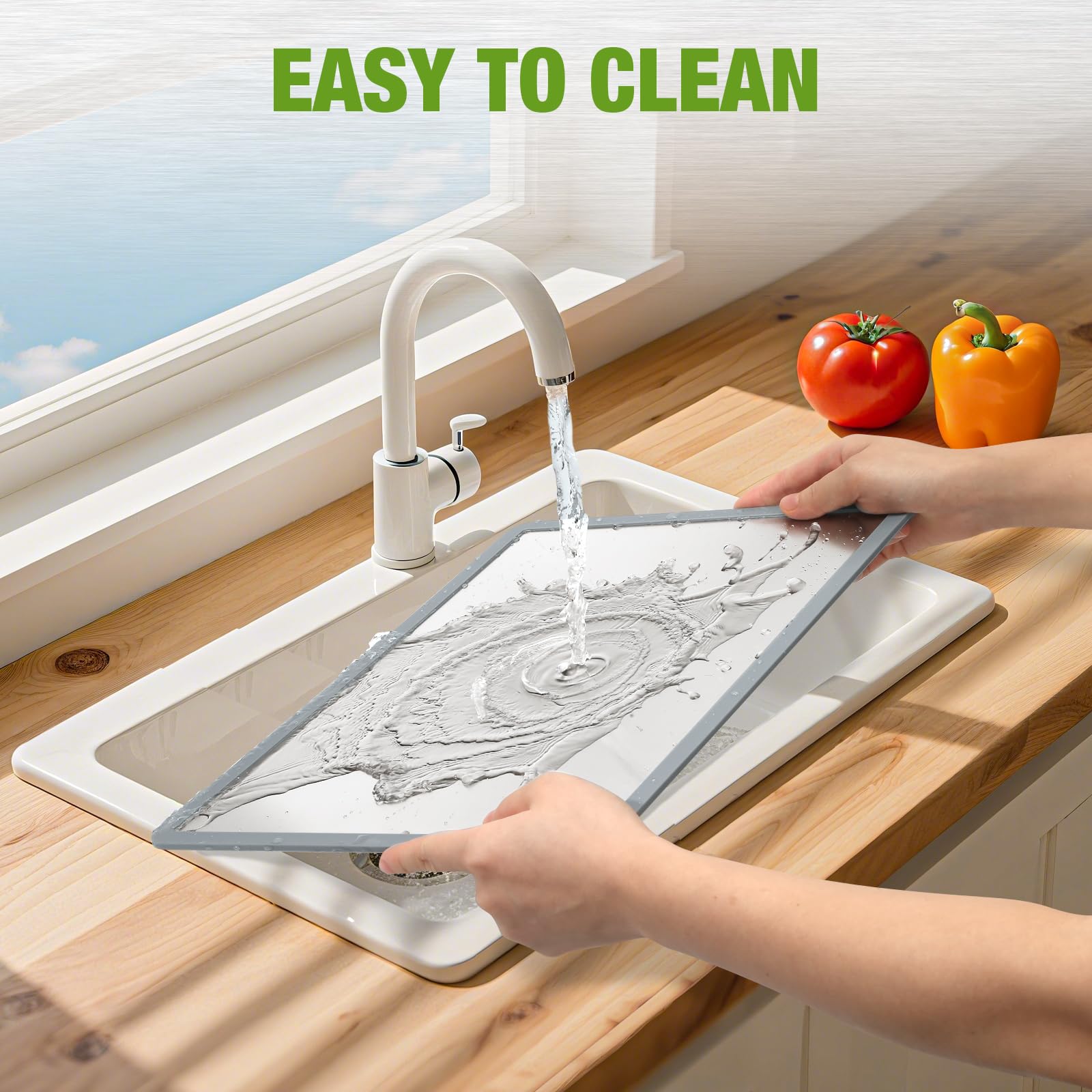 RAOOKIF meal-prep entertaining surface enables efficient slicing and serving.