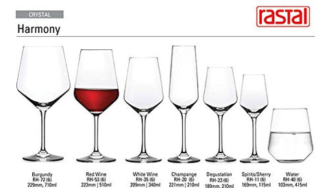 Rastal Harmony dishwasher-safe crystal ensures easy care and long-lasting clarity.
