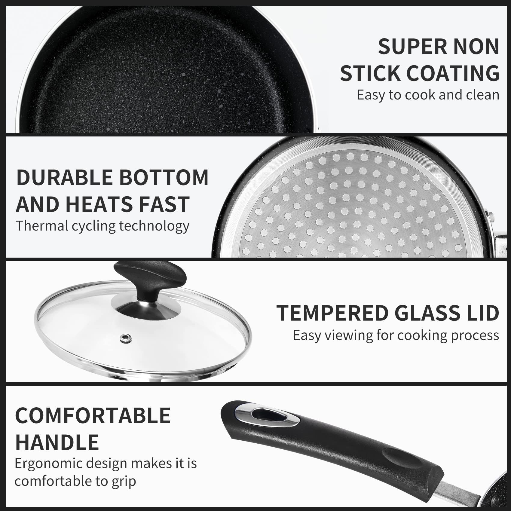 RATWIA heat-resistant handle shown for comfortable, safe gripping.