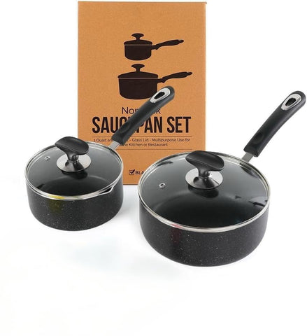 RATWIA 1Qt saucepan with nonstick interior for easy cooking and quick cleanup.
