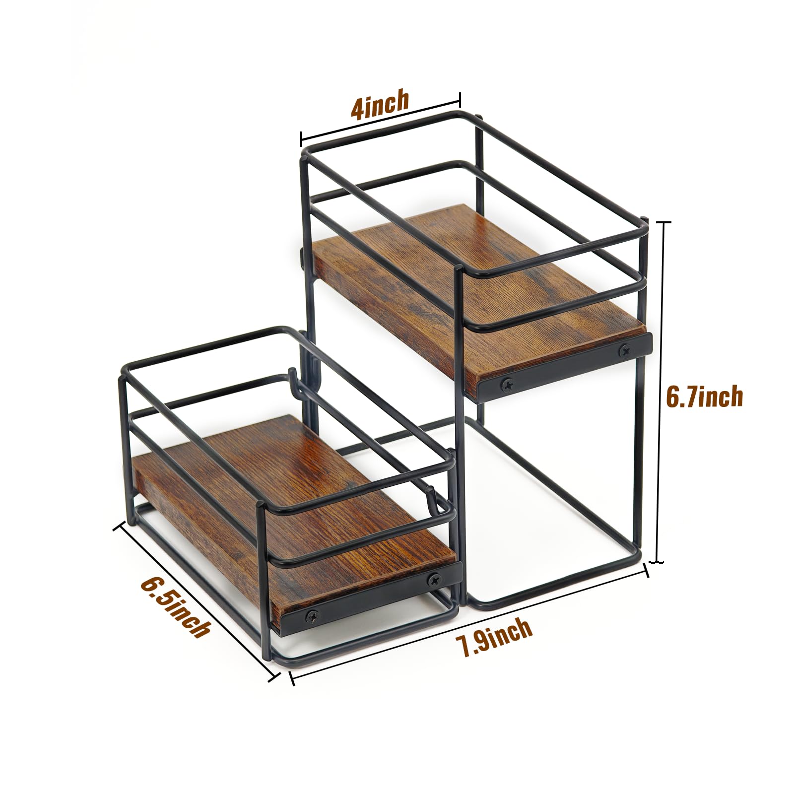 RAUMRIGGE detachable syrup organizer lets you place racks where you need them.