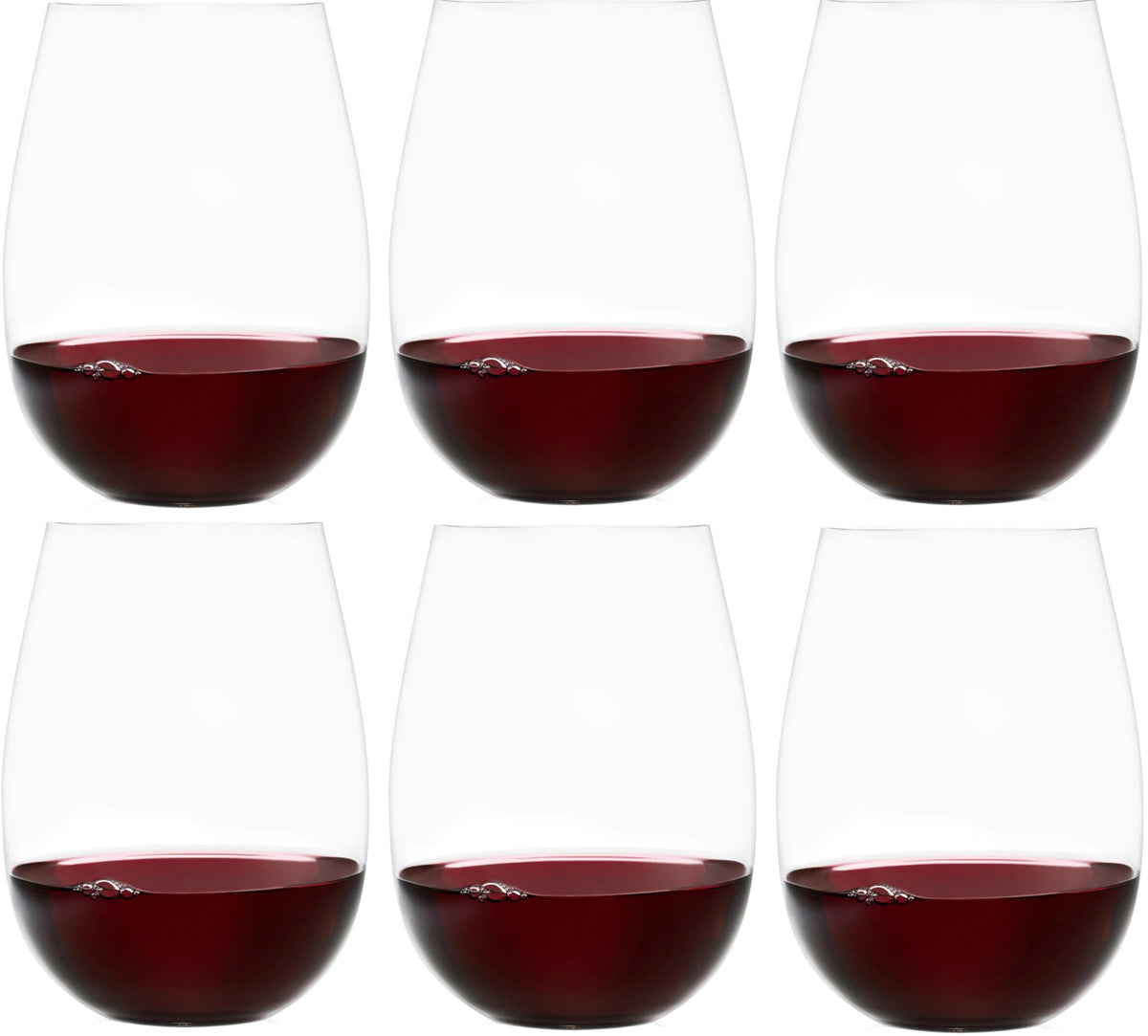 Ravenscroft reinforced-base stemless glass provides stability and refined heft for everyday entertaining.