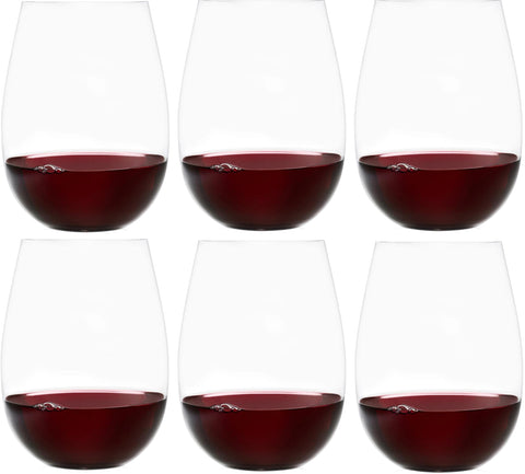 Ravenscroft reinforced-base stemless glass provides stability and refined heft for everyday entertaining.