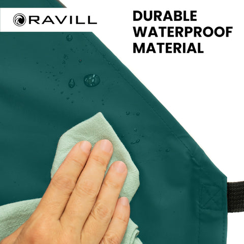 Ravill apron machine-washable at cold temperatures for easy maintenance.