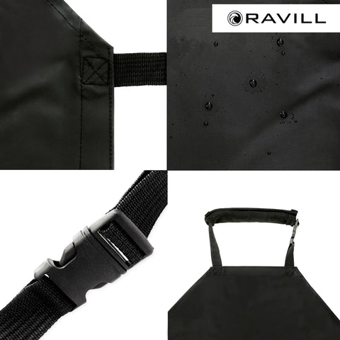 Ravill unisex-fit waterproof apron suits all sizes with comfy waist ties