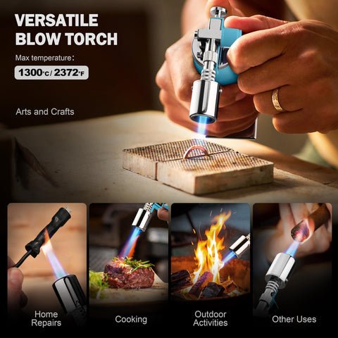 Refill port and red extension accessories extend nozzle reach.