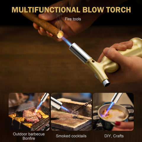 RAVS copper torch detachable base keeps workspace stable during use
