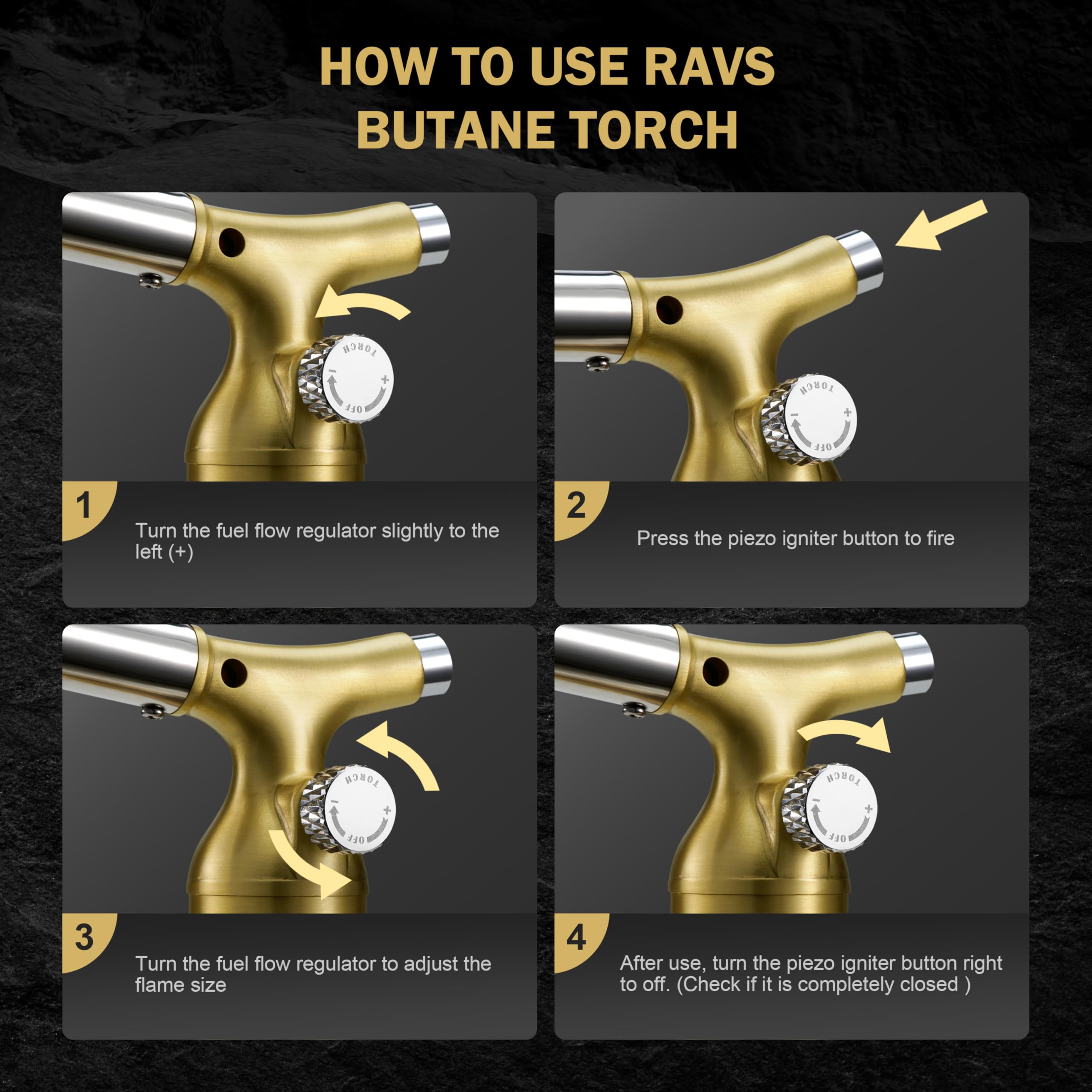 RAVS copper torch gift packaging presents a thoughtful gift for cooks and hobbyists