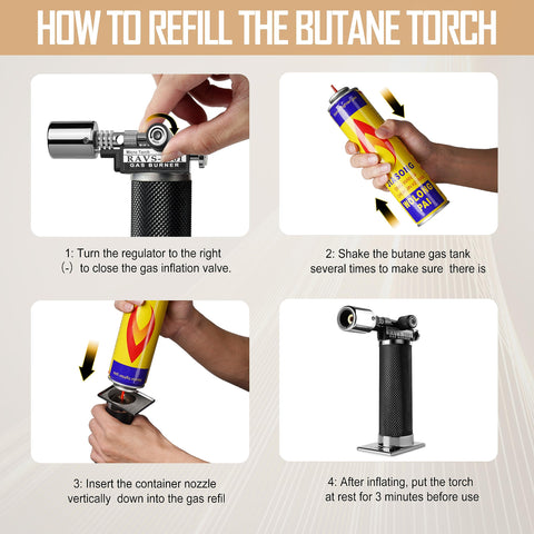 RAVS culinary and DIY multiuse torch for various tasks