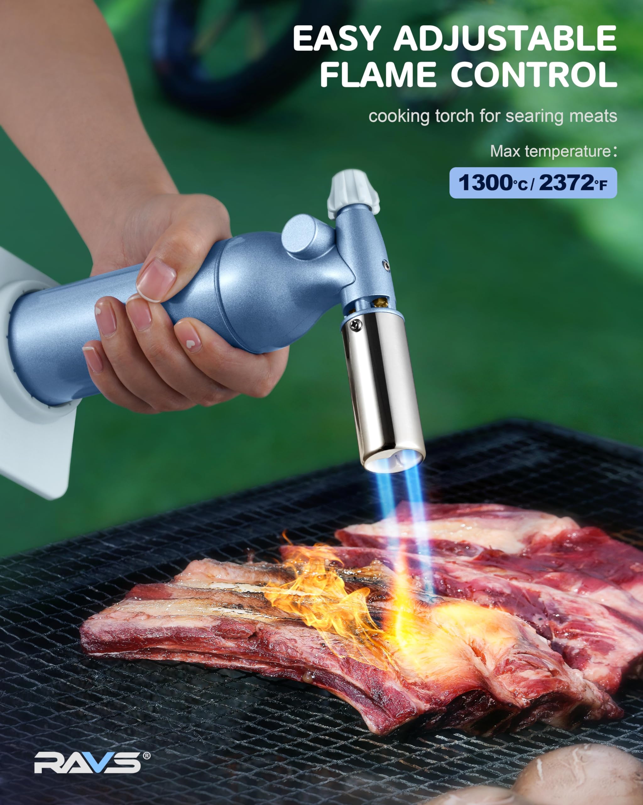 RAVS adjustable flame enables precise searing and browning