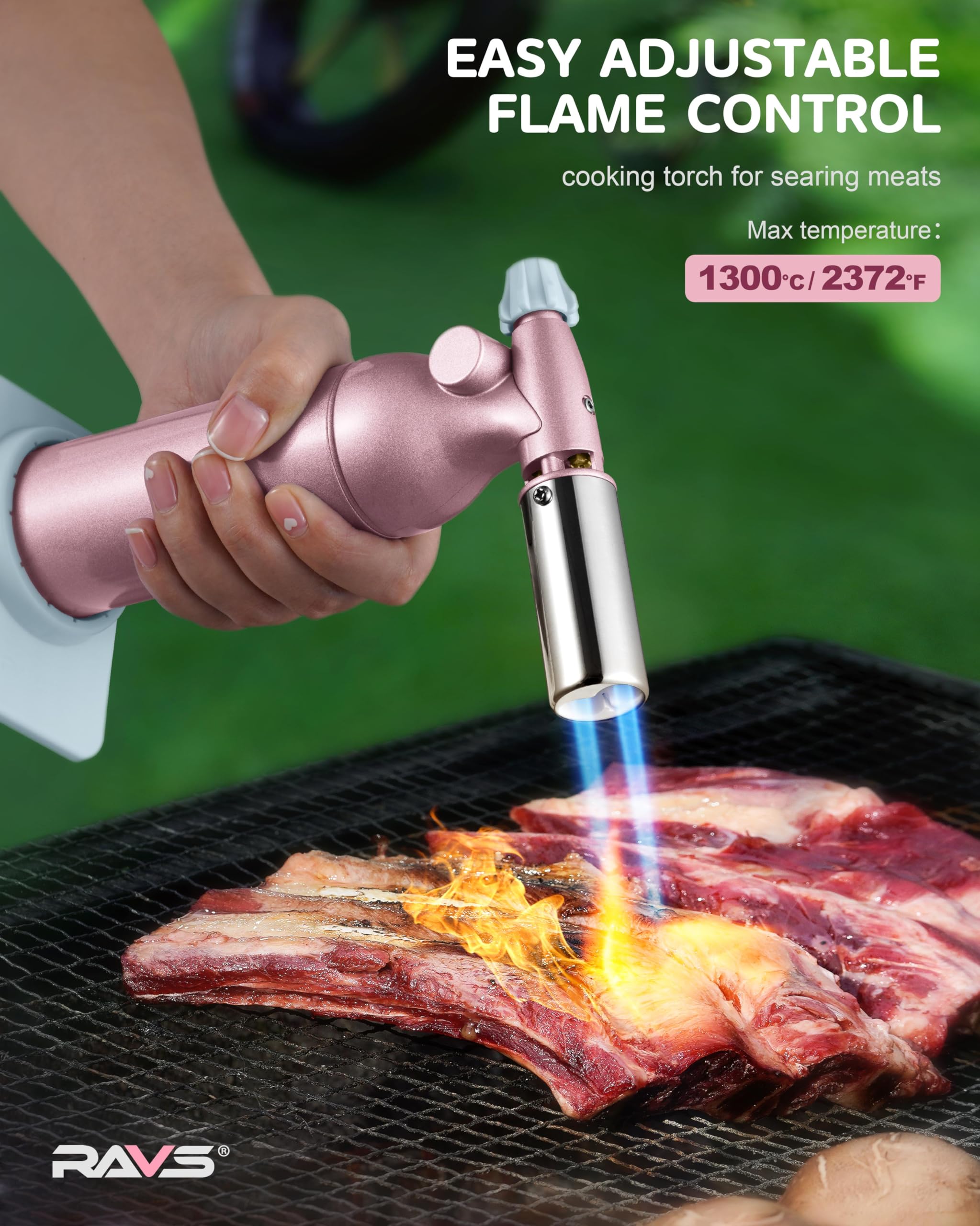 RAVS kitchen torch 20g capacity reduces frequent refills during long sessions