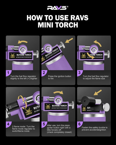 RAVS multi-use torch for cooking, soldering, and crafts.