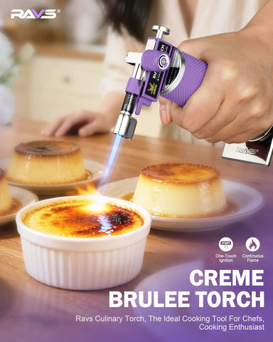 RAVS safety buckle kitchen torch ensures secure use.