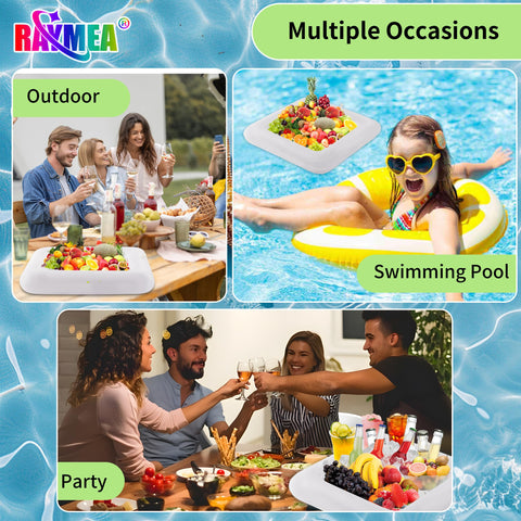 Raymea inflatable ice serving bar outdoors during a summer gathering