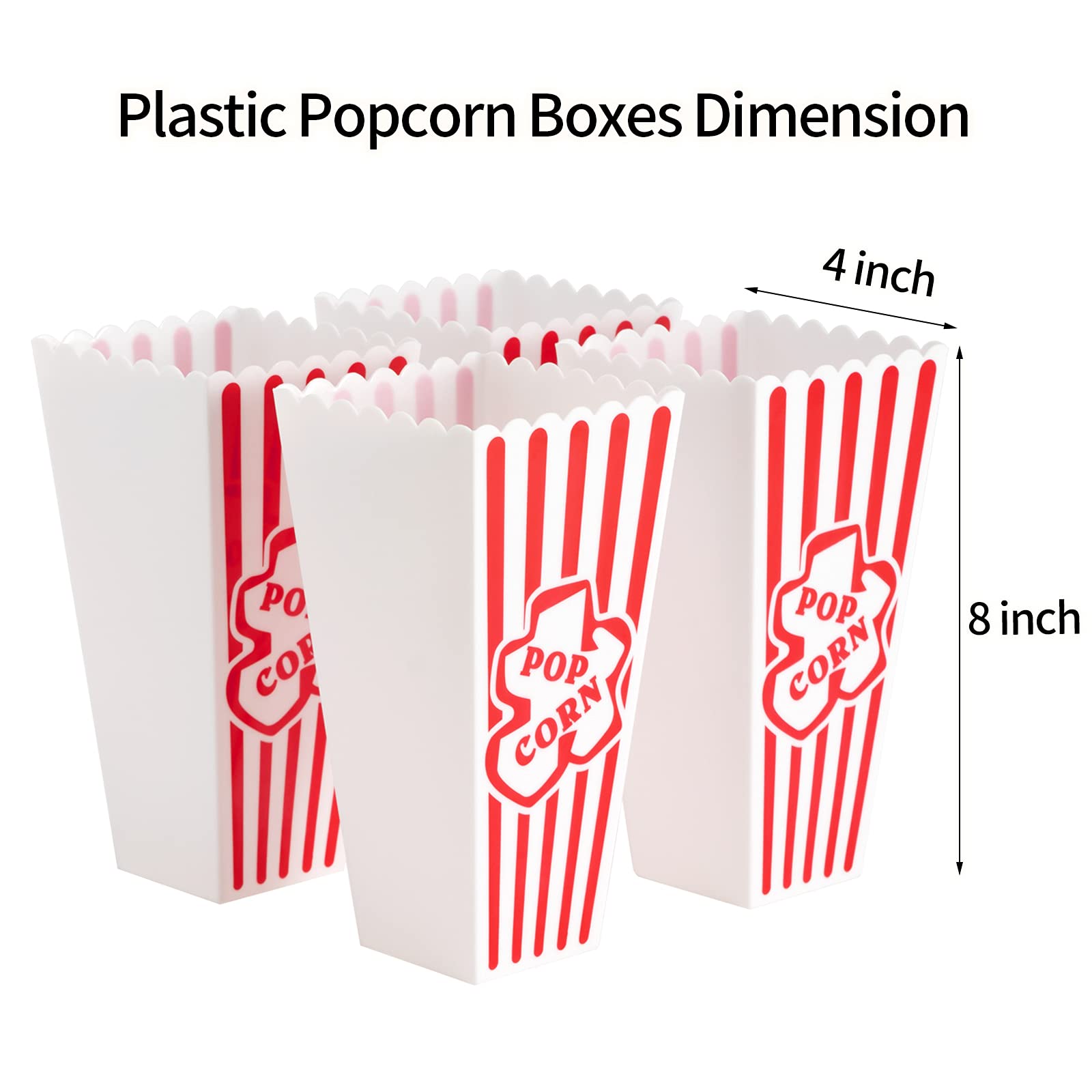 RAYMEA easy-clean reusable popcorn buckets for gatherings