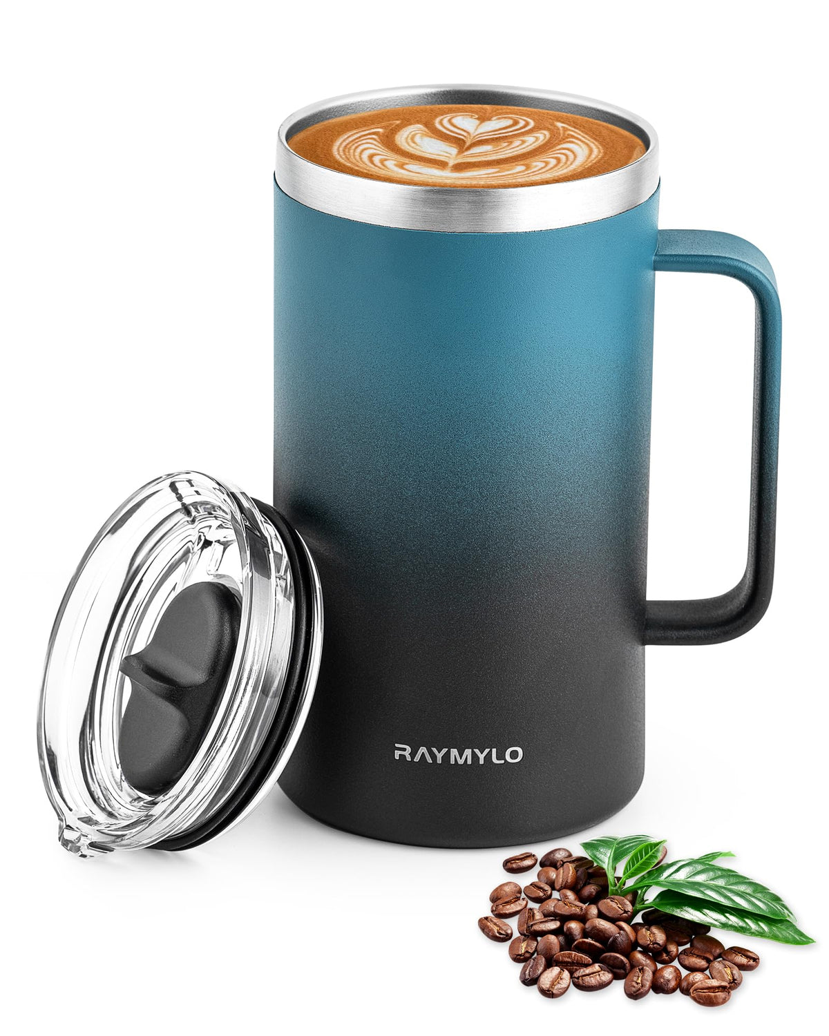 RAYMYLO 24oz insulated mug with double-wall keeps drinks cold longer