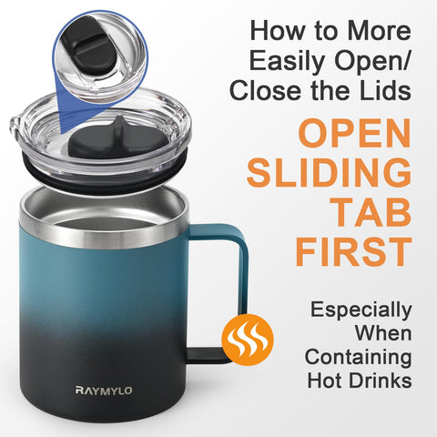 Raymylo mug ideal for camp or office, maintaining the right temperature.