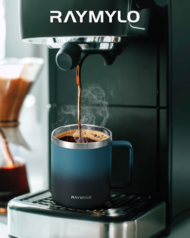 Raymylo 304 steel mug offers zero metallic aftertaste for pure flavor.