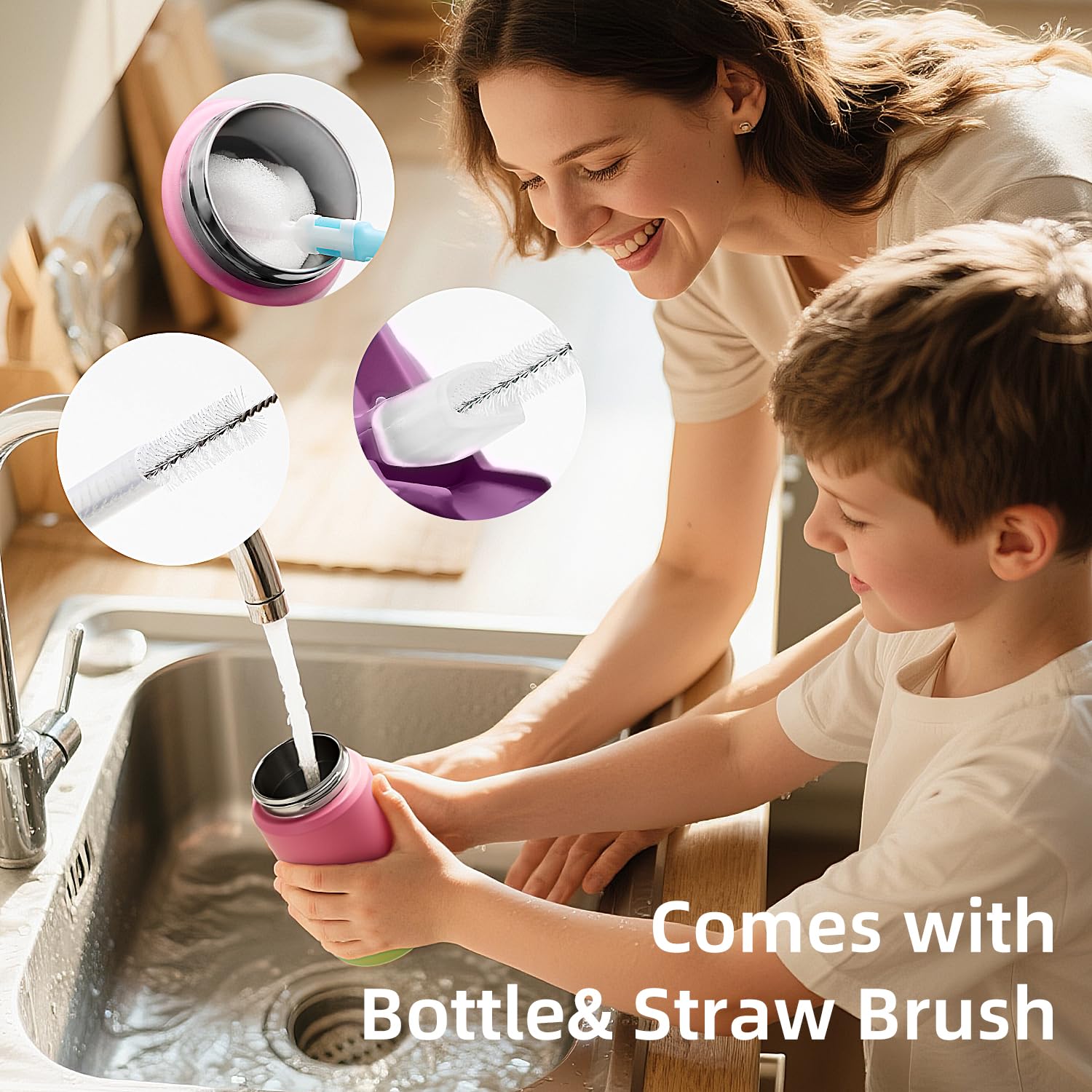 RAYMYLO dishwasher safe toddler bottle for quick cleaning