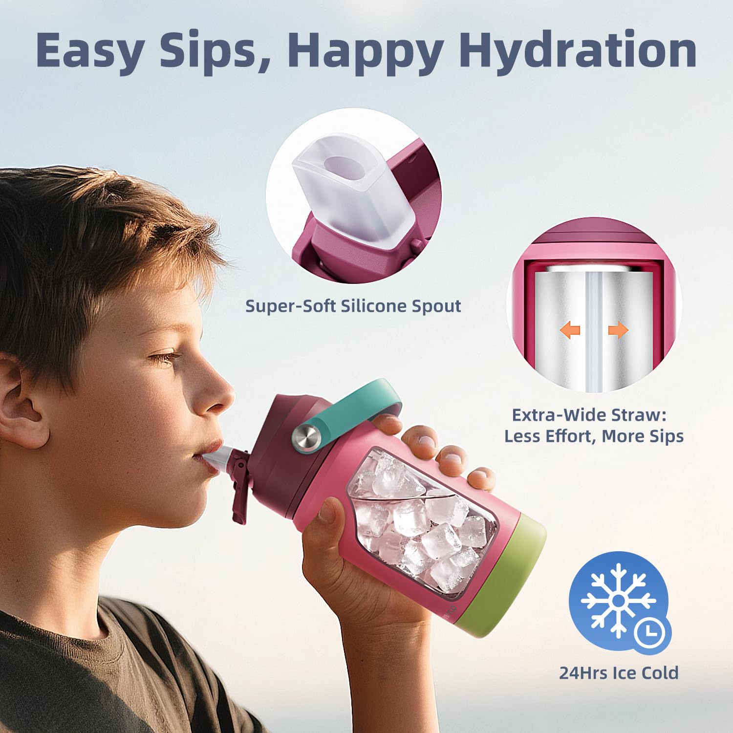 RAYMYLO soft spout on toddler bottle gentle sipping for toddlers