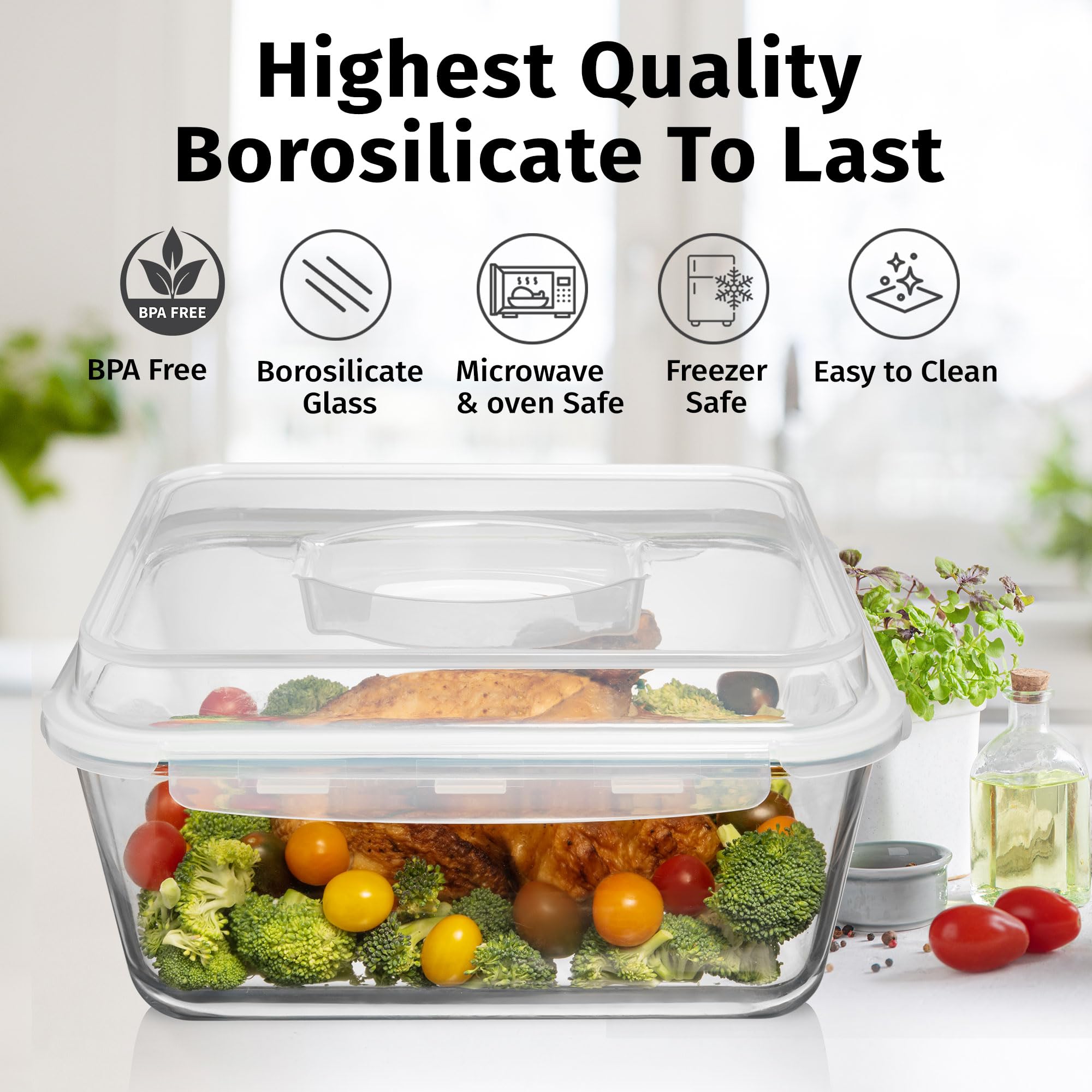 Razab borosilicate glass withstands high heat and temperature changes