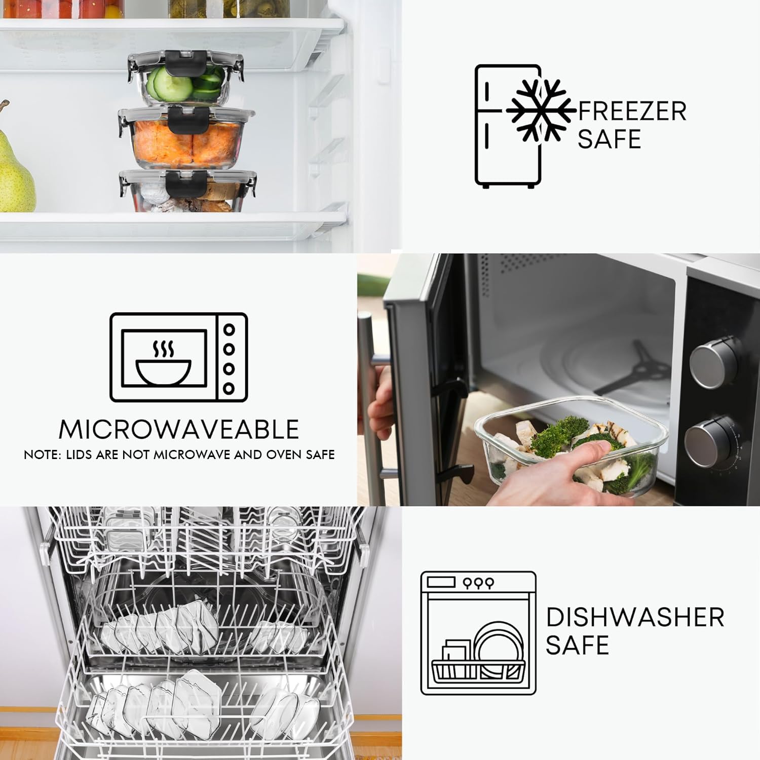Razab borosilicate glass withstands high and low temperatures for flexible cooking
