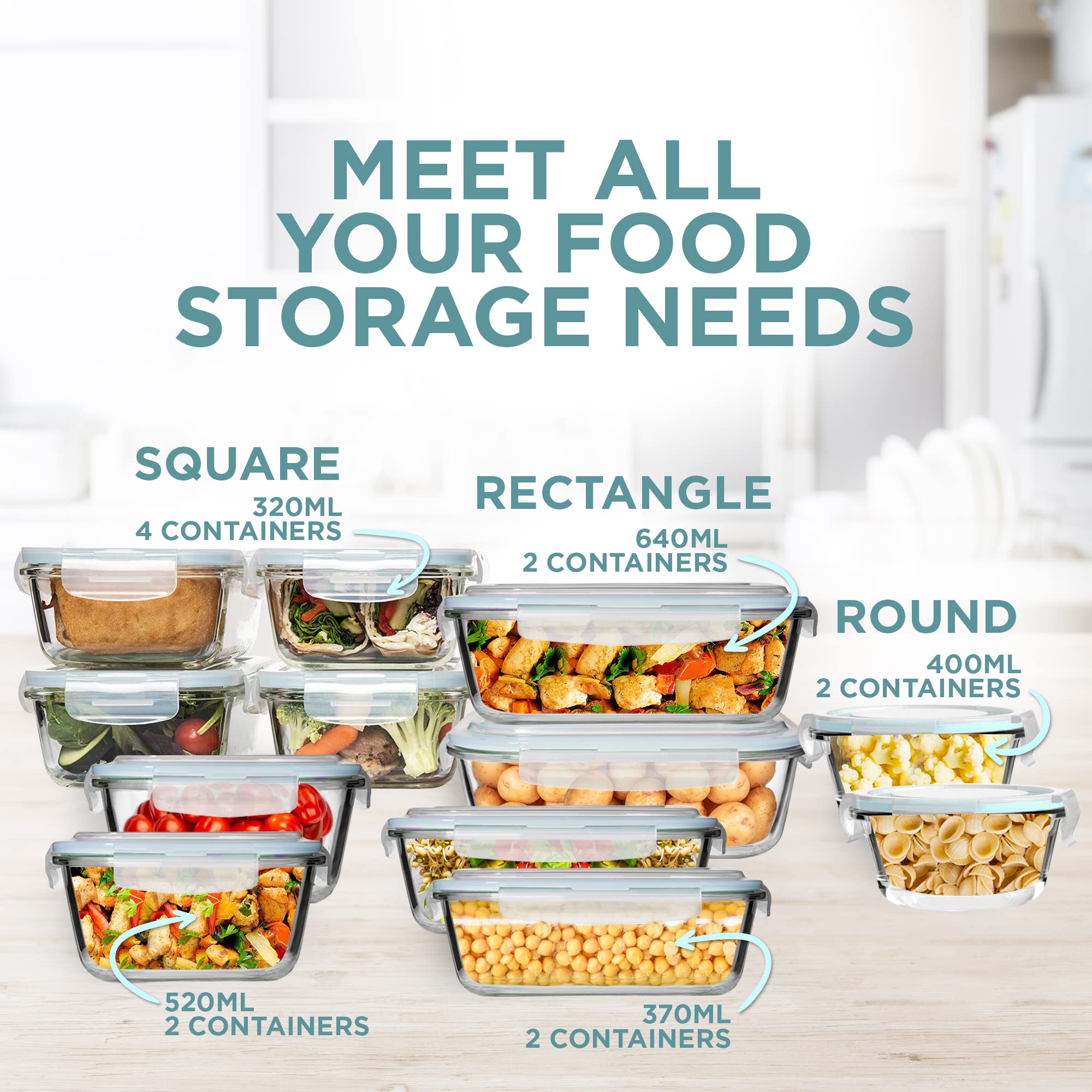 Razab BPA-free, top-shelf dishwasher-safe design for simple cleanup