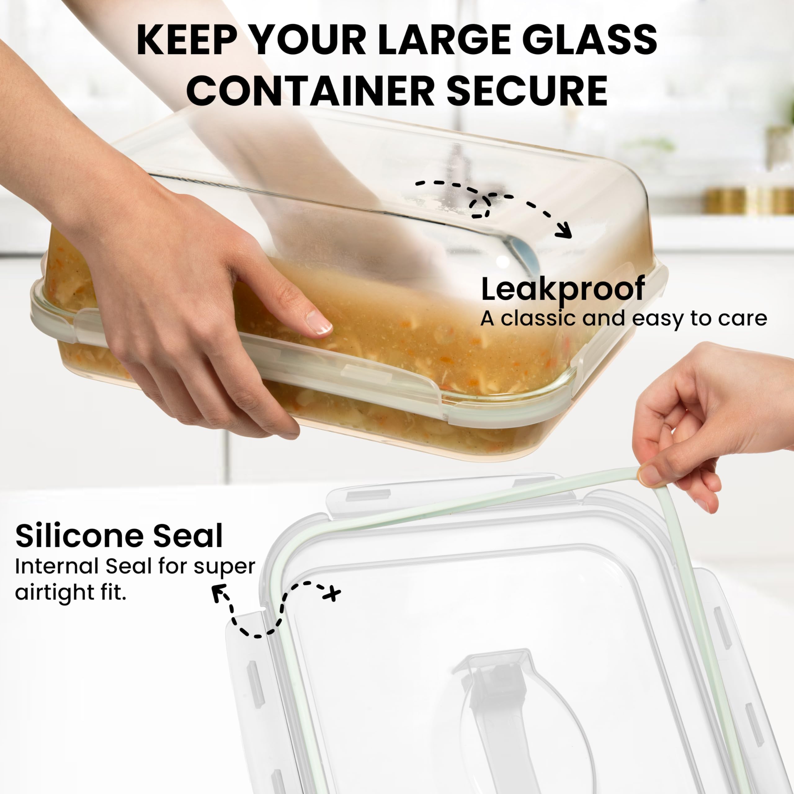 Razab container transitions from fridge to table for quick reheating.