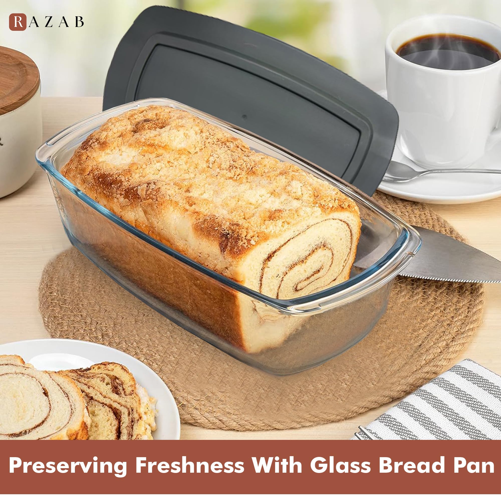 Razab ice cream log mold formed in glass loaf pan