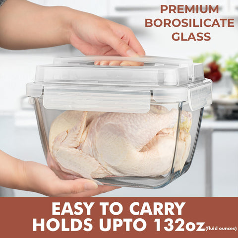 Razab leakproof snap-lock lid prevents spills during transport.