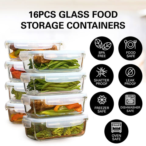 Razab leftovers stay fresh from fridge to reheating with sturdy glass.