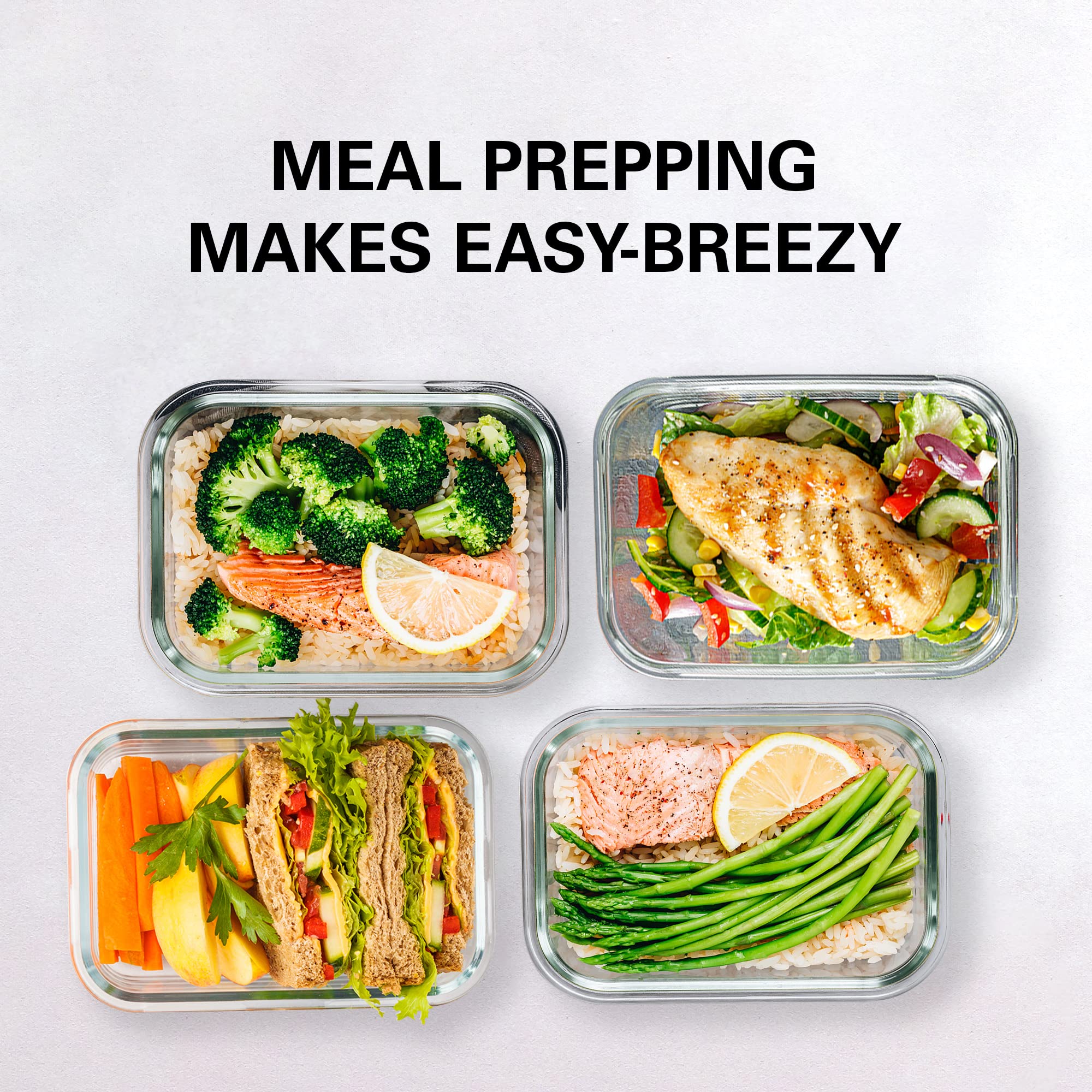 Razab non-toxic, stain- and odor-resistant borosilicate glass kept pristine.