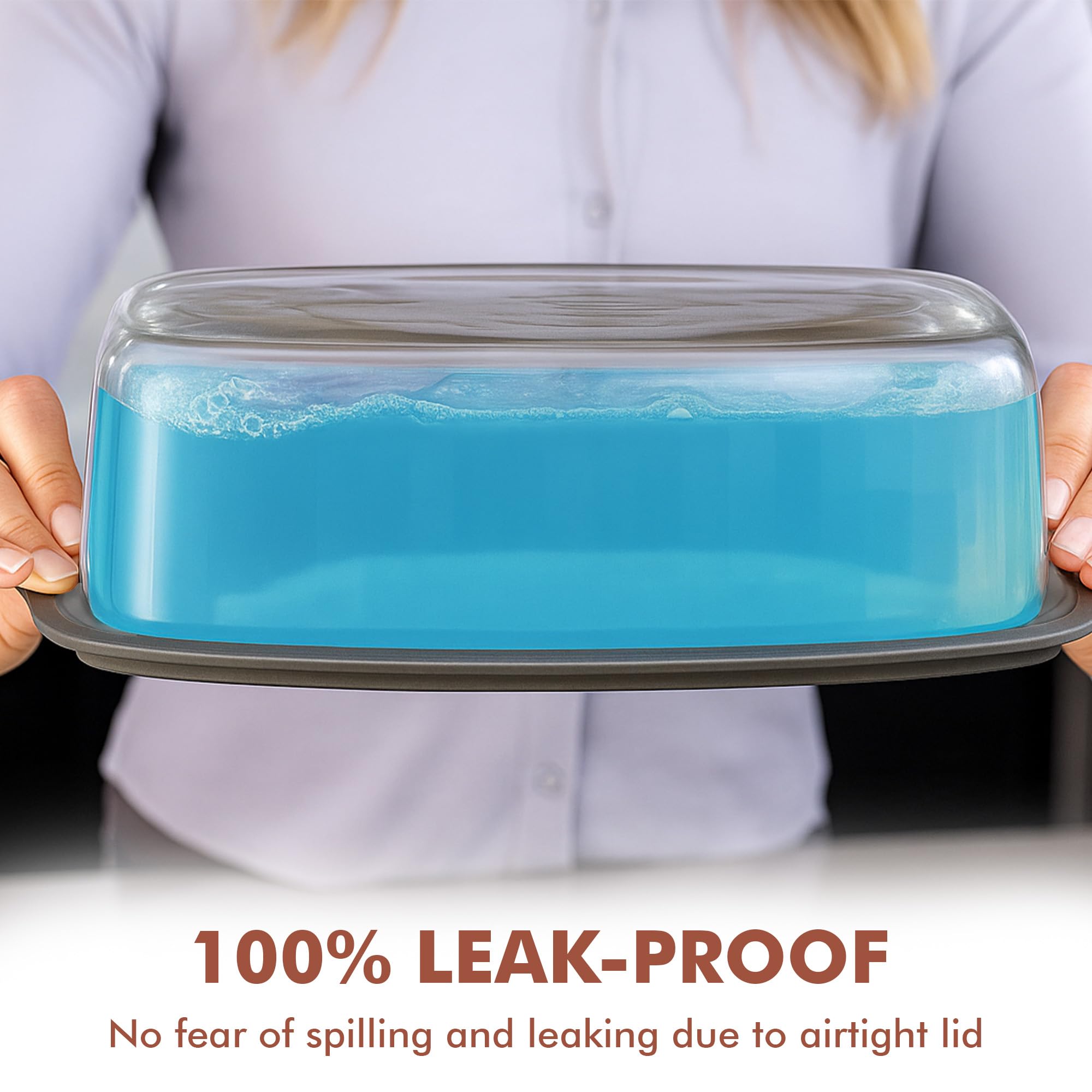 Razab oven and microwave safe glass loaf pan ready for versatile reheating
