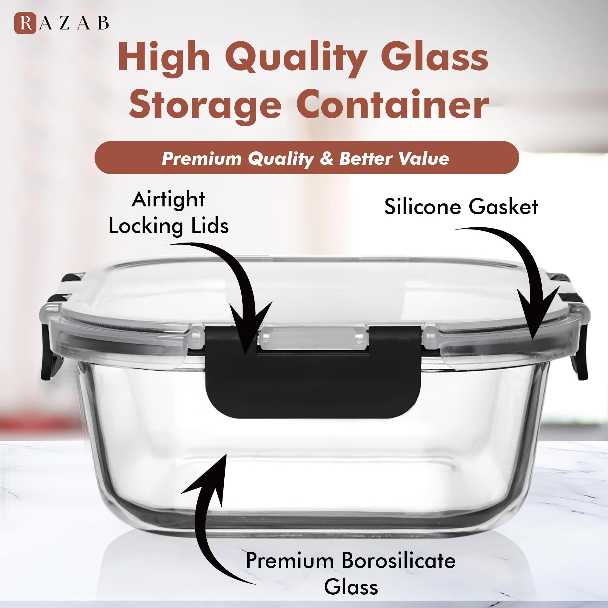 Razab containers used from refrigerator to microwave for quick reheating