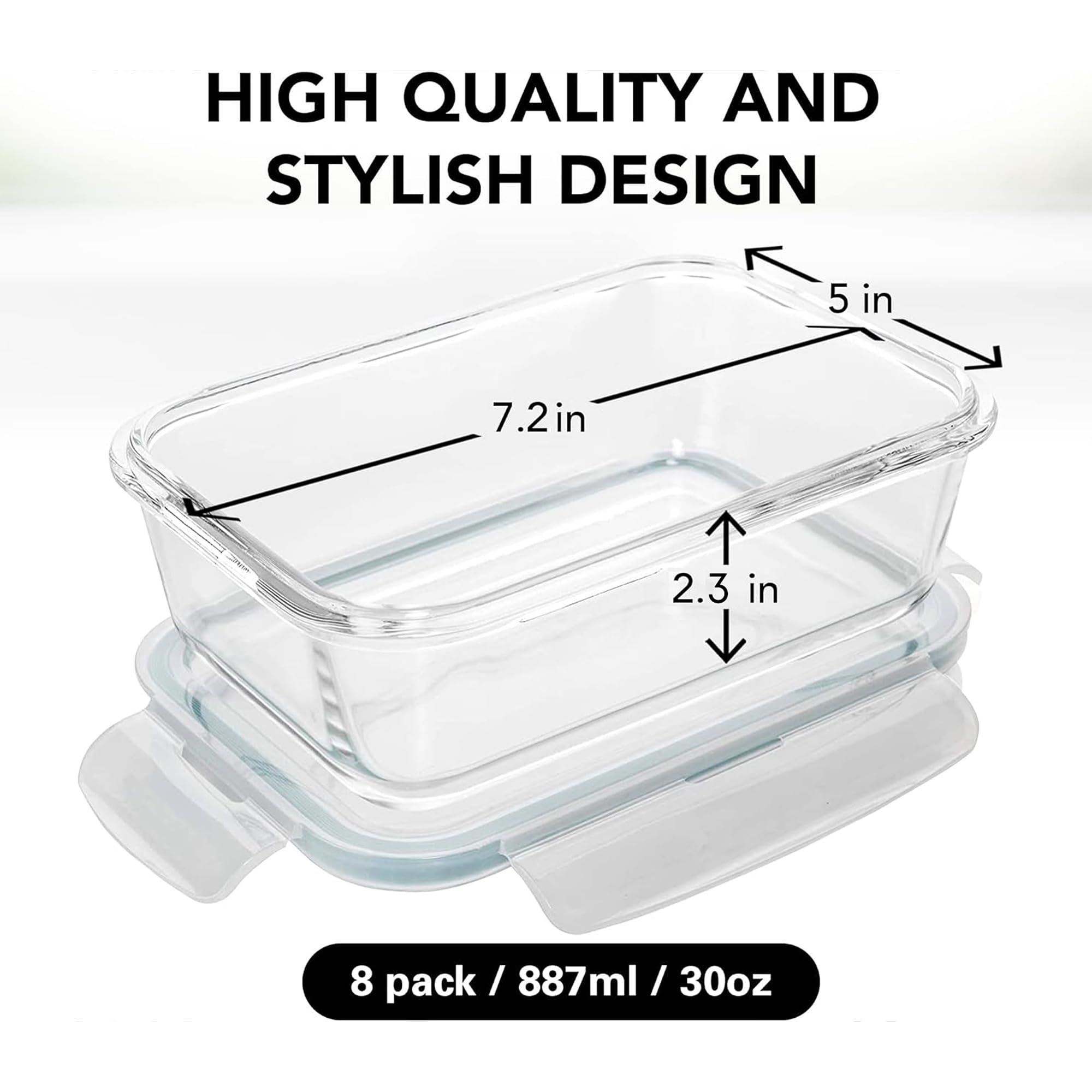 Razab removable silicone seal for easy cleaning of lids and containers.