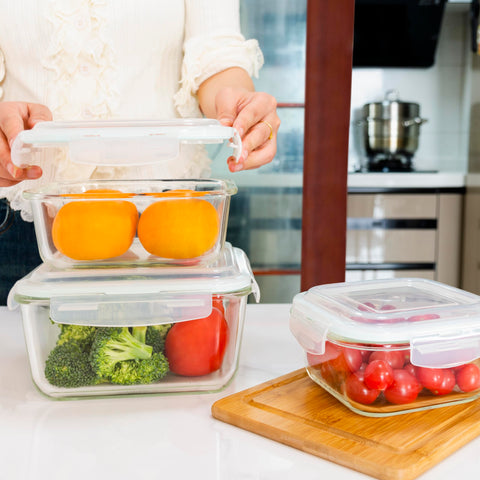 Razab stackable design saves fridge and cabinet space