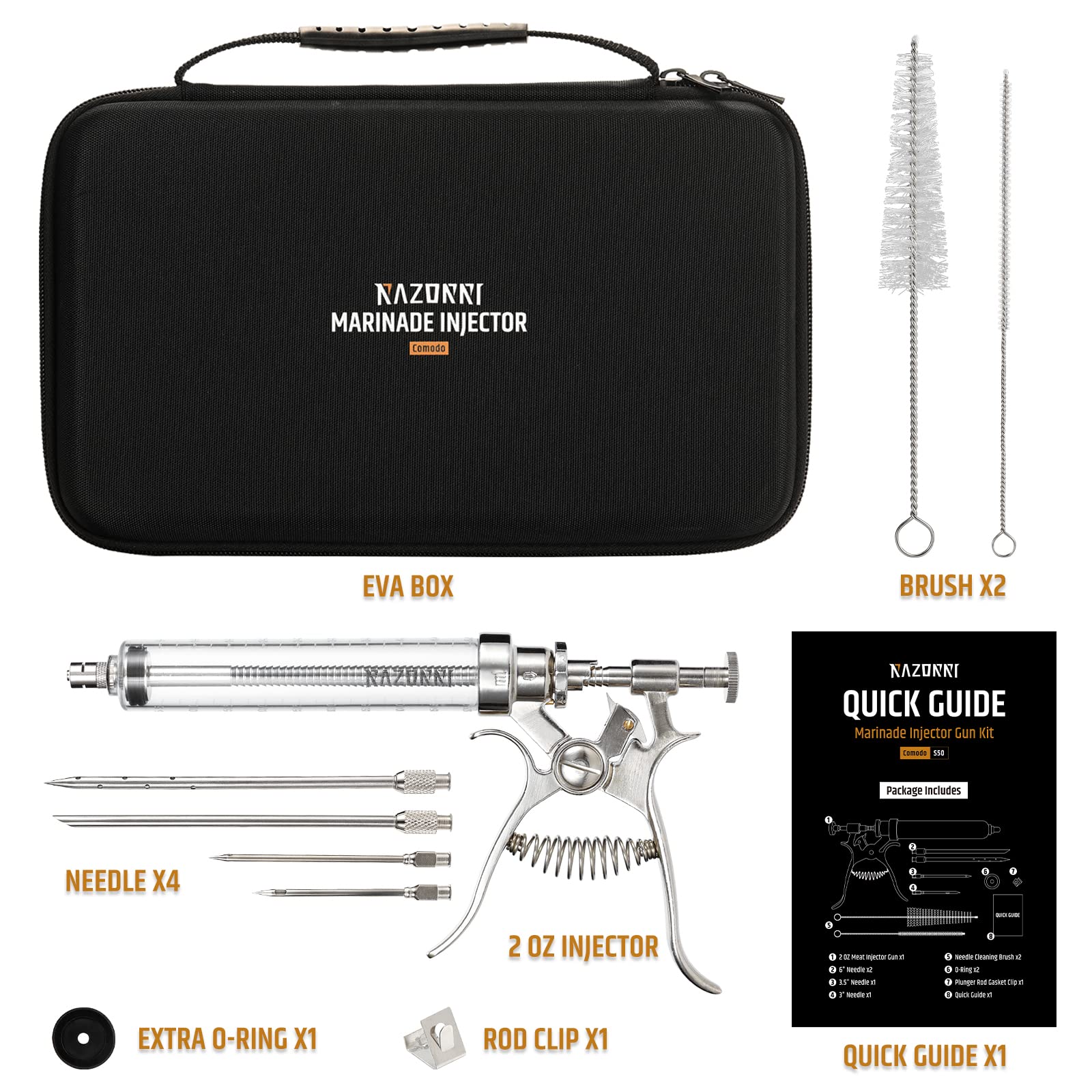 Razorri case stores the kit neatly for portable use.