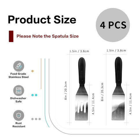 RCMo small spatula with slotted blade 8x15 inch drains excess liquid while lifting.