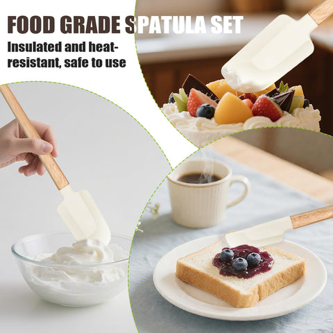 Rctiotuw spatula set heat resistance up to 600°F ideal for high heat cooking