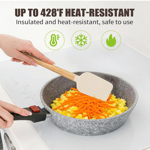 Rctiotuw cream white spatulas in kitchen for general baking and cooking