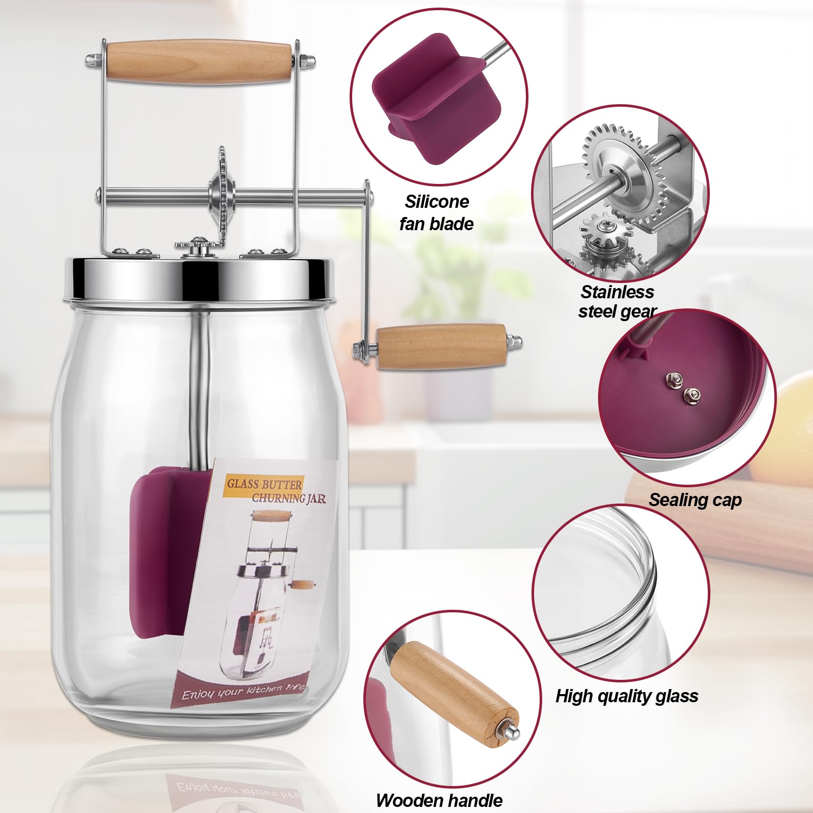 RDGDFONG butter paddles for efficient, even churning