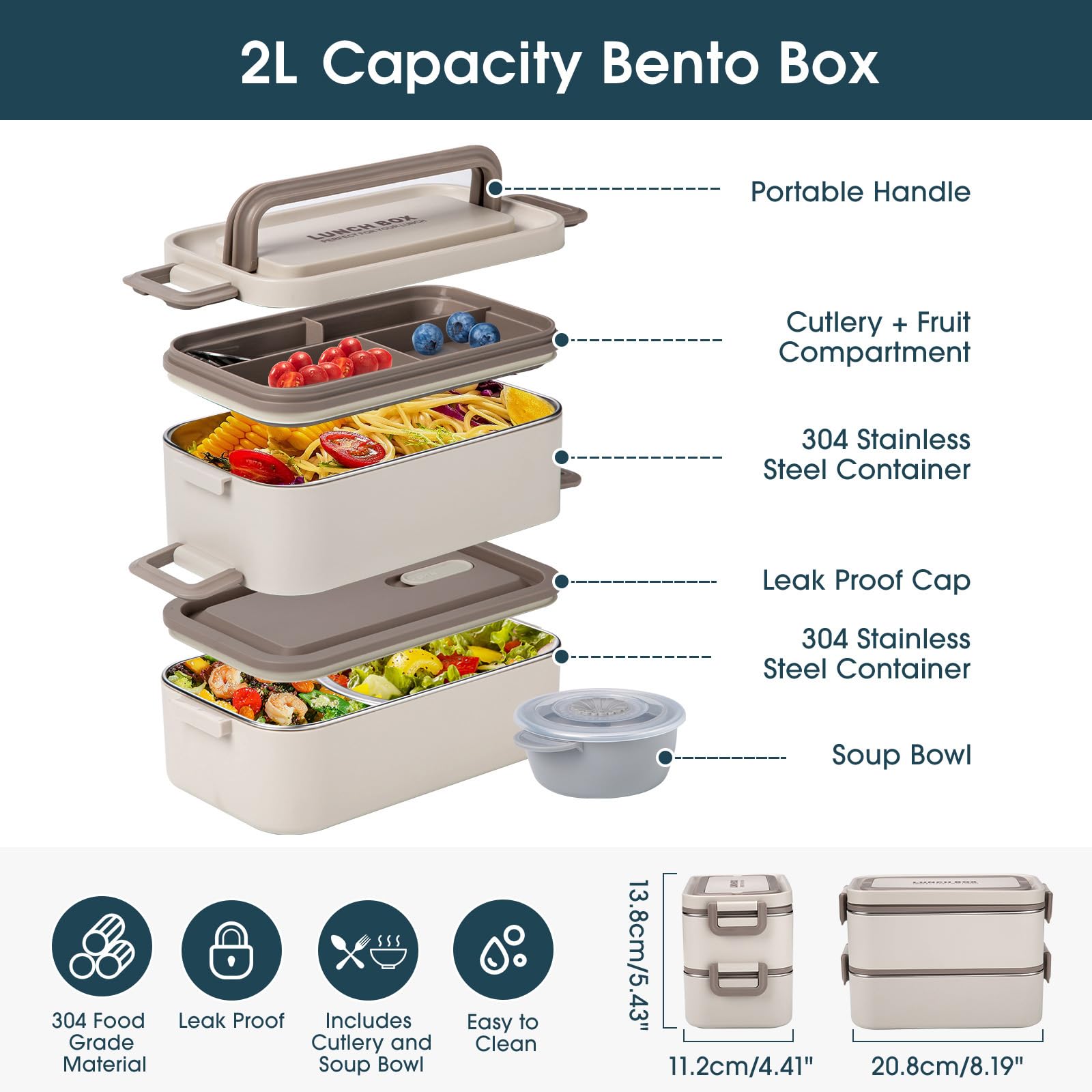 Reabulun bento box stacked layers illustrate flexible capacity for portions
