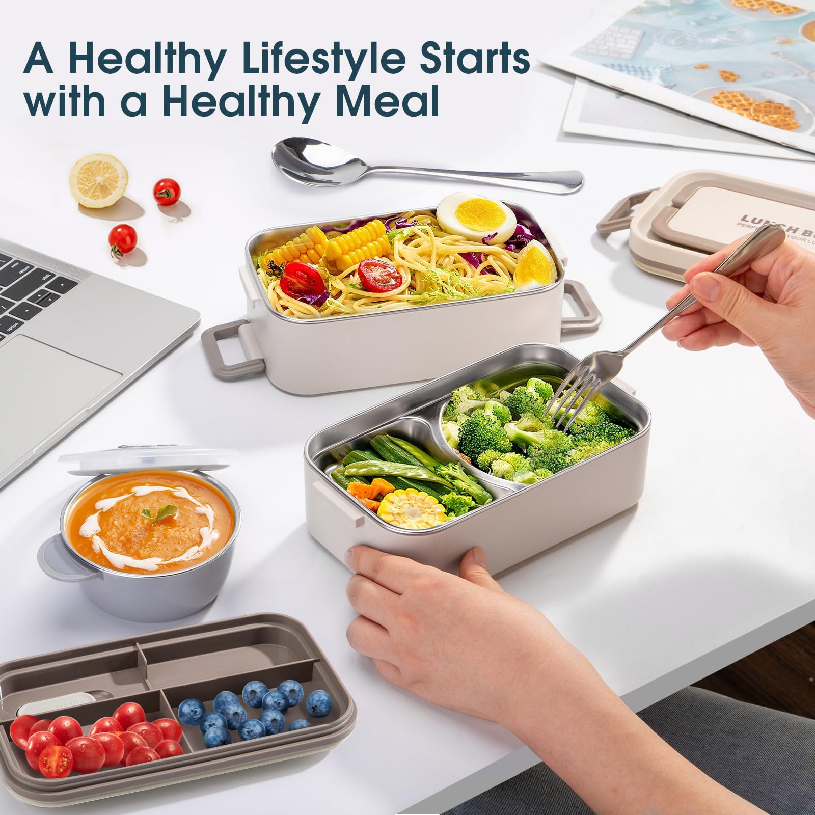 Reabulun bento box utensils included for convenient on-the-go dining