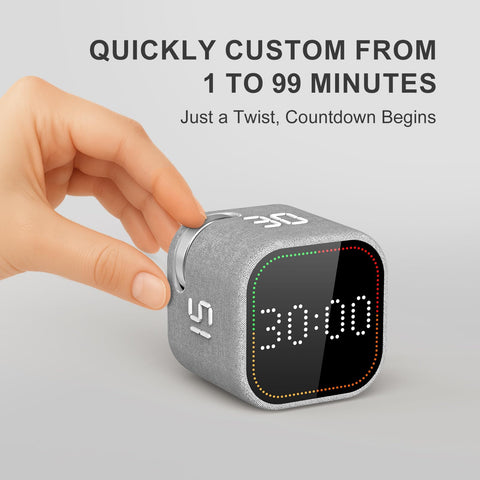 REACHER rotary dial timer offering quick-start presets for various tasks