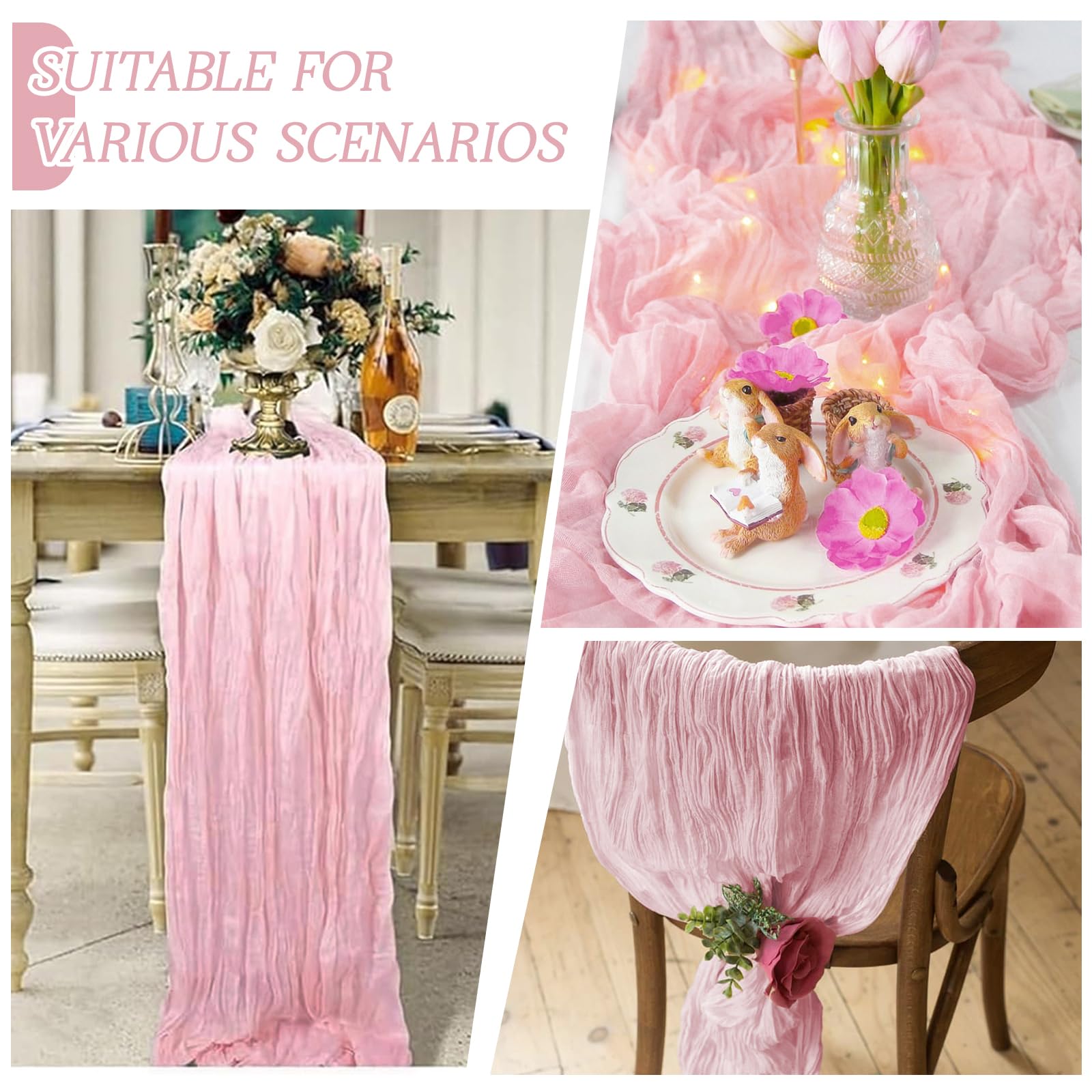 RealBox baby shower table decor adds warm, airy boho charm