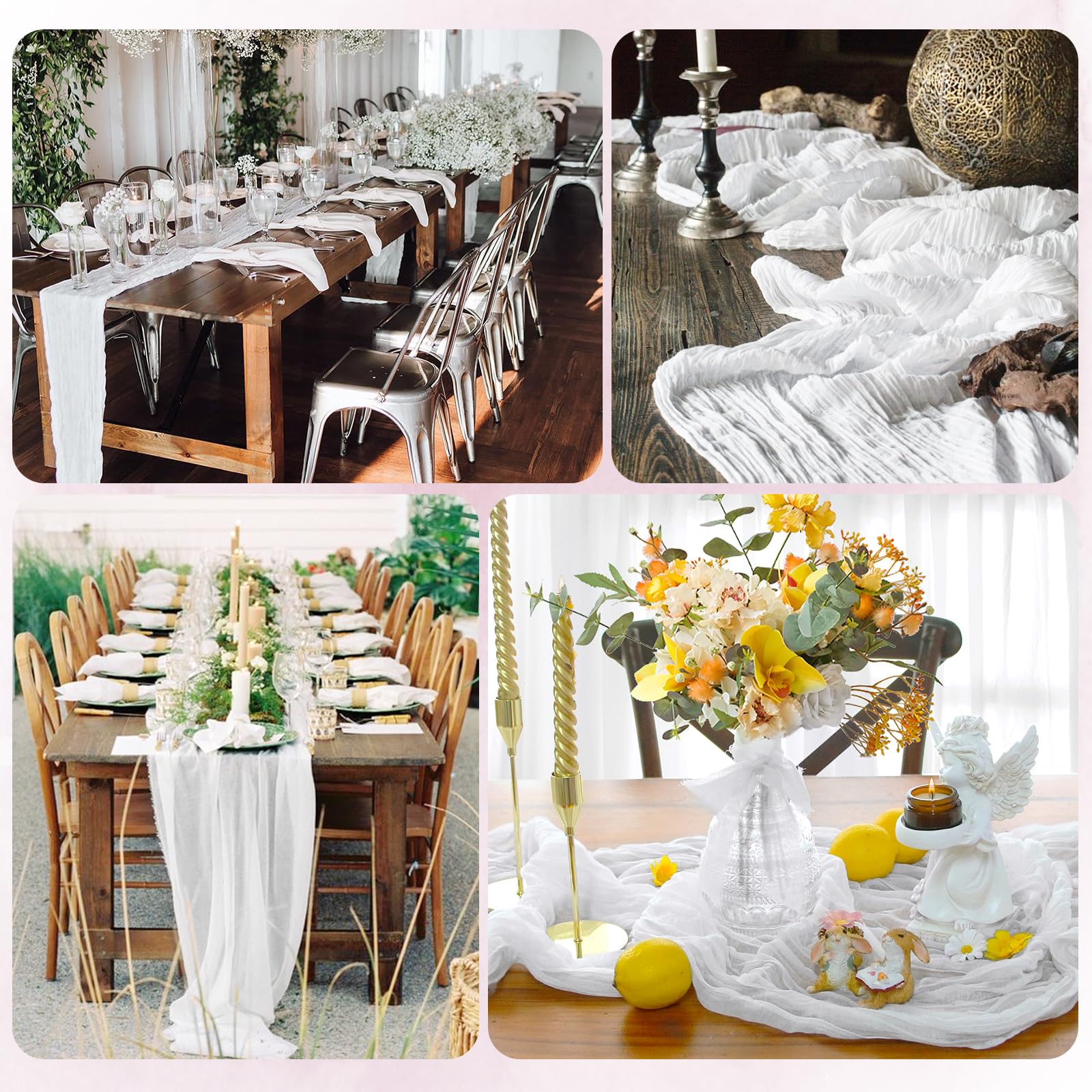 RealBox 12-pack table runner suitable for baby showers and parties.