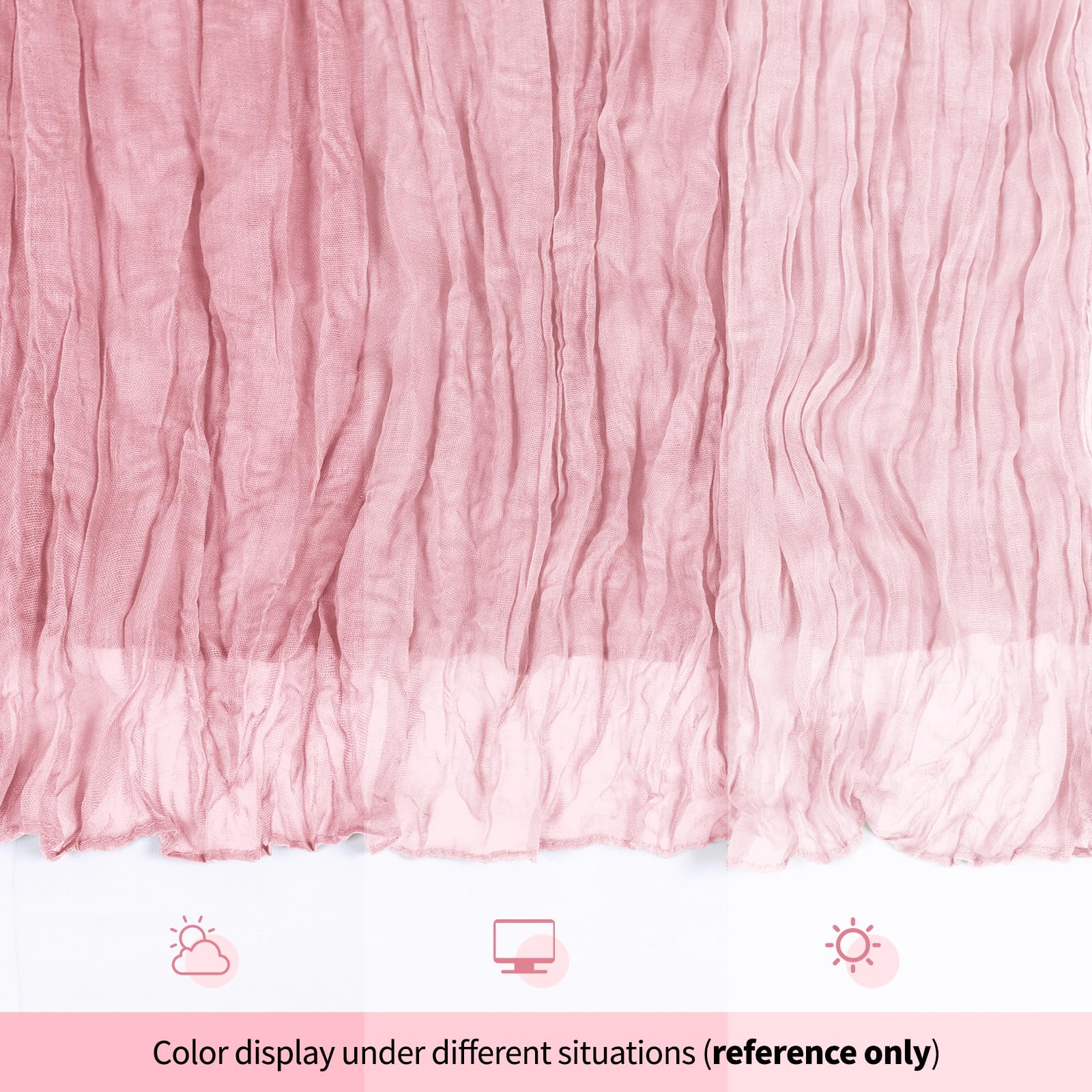 RealBox soft pink table runner is machine-wash friendly for reuse.