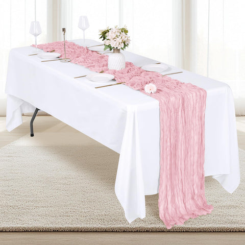 RealBox wedding table runner used as backdrop drape for stylish events.
