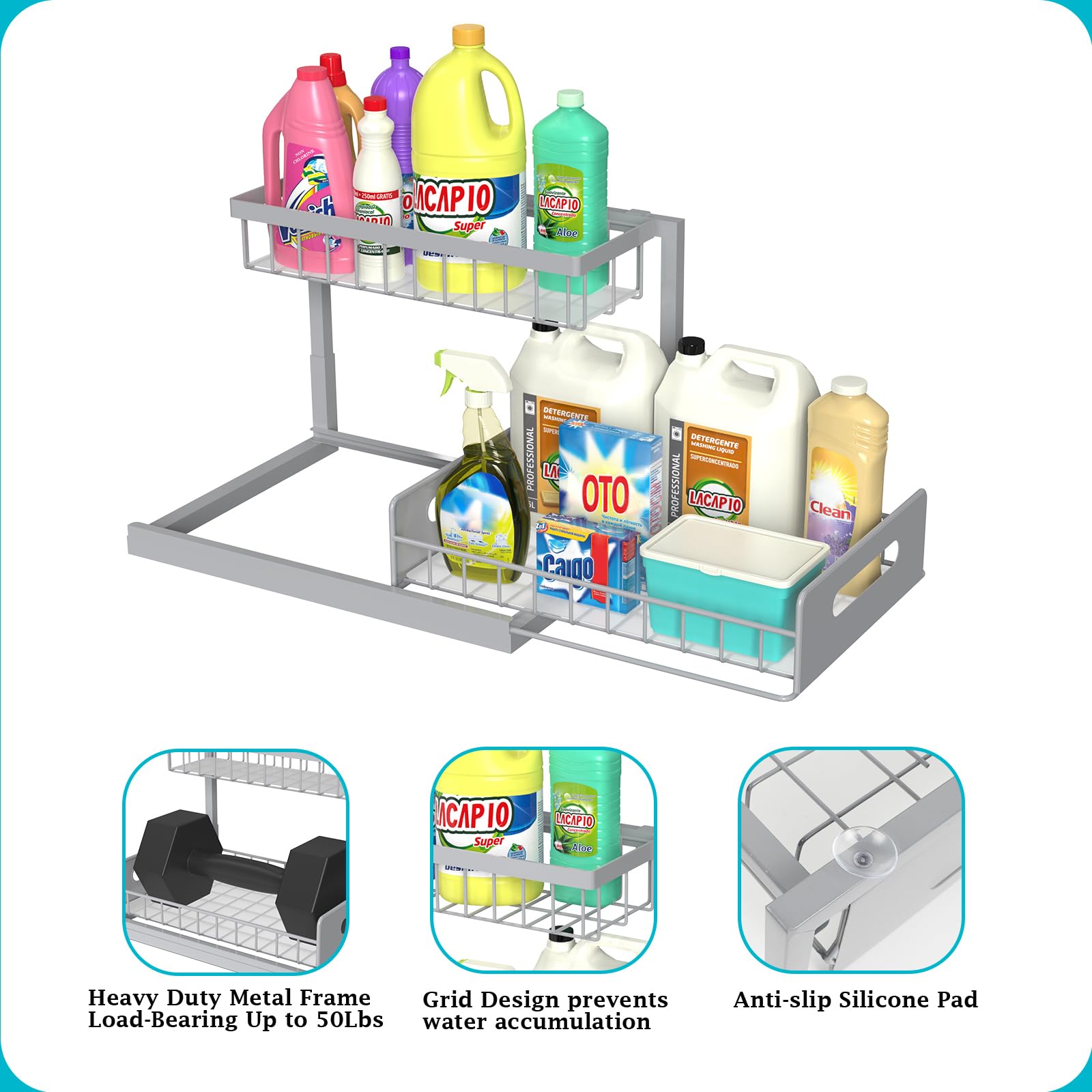 REALINN anti-slip pads prevent items from falling