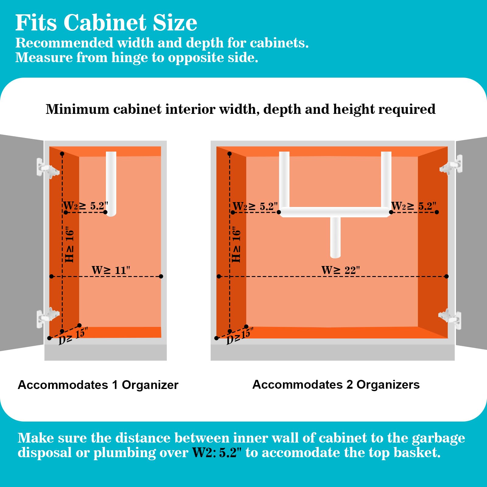 REALINN compact footprint fits beneath most standard sinks